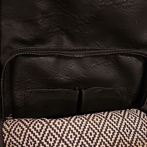 Madison West Black Textured Backpack - Picture 4 of 8